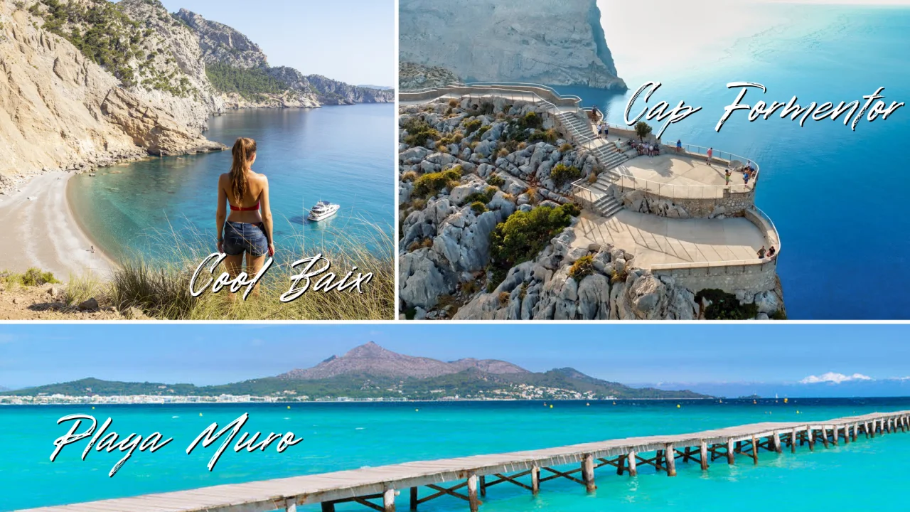 Coll Baix, Playa de Muro, Cap de Formentor 