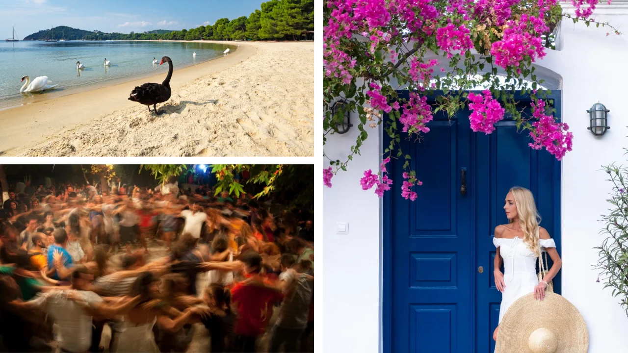 Plajă, plimbare prin Skiatos Town si seară grecească