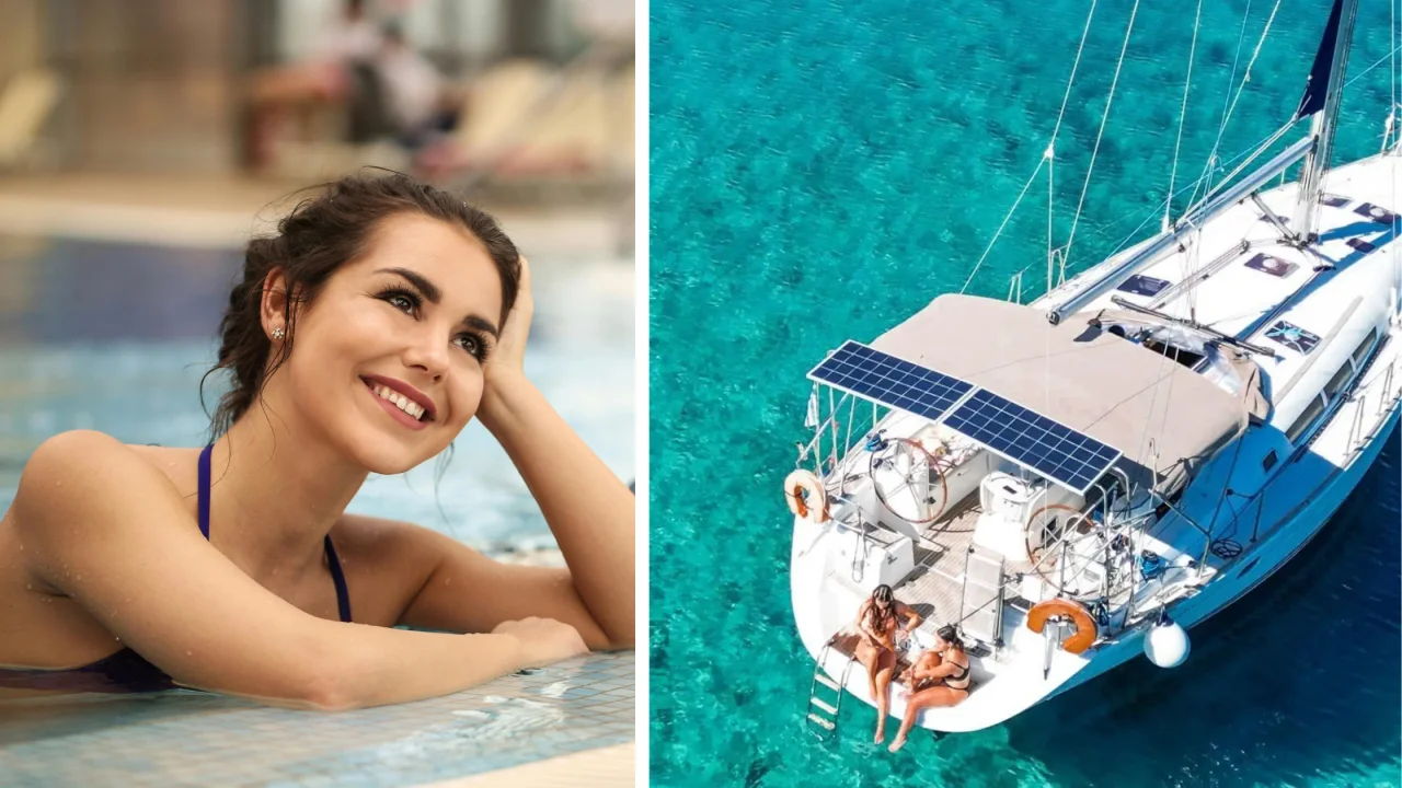 Piscina, plaja, mare si apoi o croaziere spre insula Dia