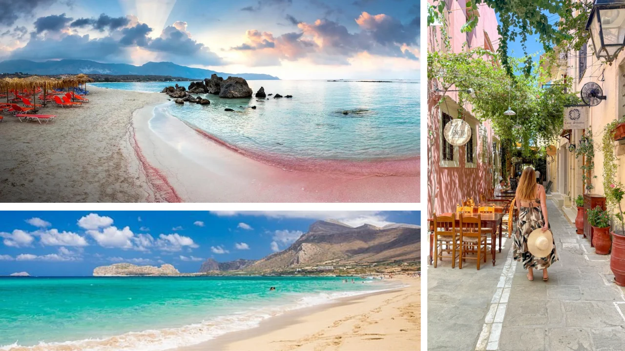 Plajele Falassarna, Elafonisi si cina in Retymno